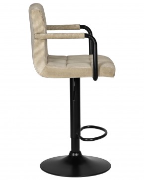 Стул барный DOBRIN KRUGER ARM BLACK, бежевый вельвет (LAR-E2041-04) в Покачах - pokachi.ok-mebel.com | фото 3