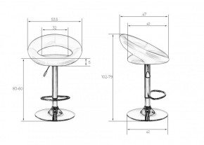 Стул барный DOBRIN MIRA LM-5001 (черный) в Покачах - pokachi.ok-mebel.com | фото 3