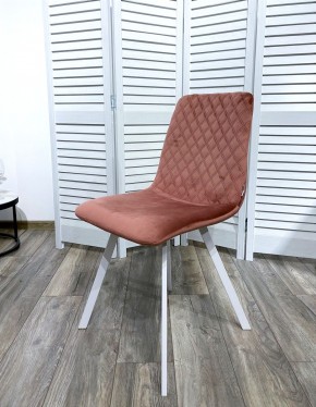 Стул DAIQUIRI BLUVEL-52 PINK / белый каркас, велюр М-City в Покачах - pokachi.ok-mebel.com | фото 7