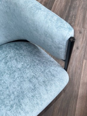 Стул ДИЛЛ, цвет RAIN 7 бриз, велюр / черный каркас М-City в Покачах - pokachi.ok-mebel.com | фото 7