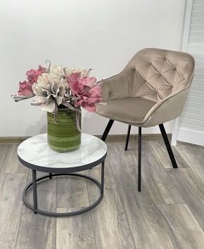 Стул GALE 360 град. поворот. BLUVEL-40 BEIGE, велюр/ черный каркас, М-City в Покачах - pokachi.ok-mebel.com | фото 2