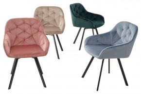 Стул GALE 360 град. поворот. BLUVEL-40 BEIGE, велюр/ черный каркас, М-City в Покачах - pokachi.ok-mebel.com | фото 3