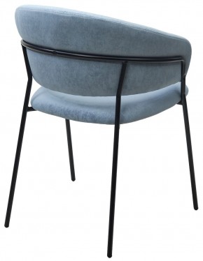 Стул ГЕММА, цвет RAIN 13 blue, велюр / черный каркас М-City в Покачах - pokachi.ok-mebel.com | фото 9