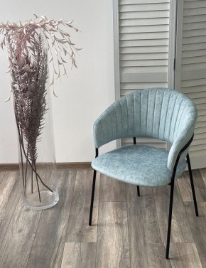 Стул ГЕММА, цвет RAIN 7 breeze, велюр / черный каркас М-City в Покачах - pokachi.ok-mebel.com | фото 4