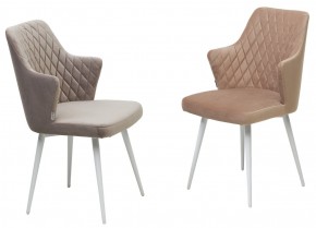 Стул HERMAN 360 град. БЕЖЕВЫЙ #5, велюр / белый каркас М-City в Покачах - pokachi.ok-mebel.com | фото 6