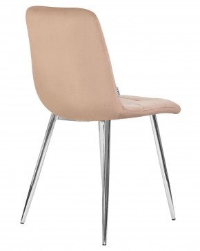 Стул обеденный DOBRIN ALEX, хром ножки, мокко велюр (V108-104),  в Покачах - pokachi.ok-mebel.com | фото 4