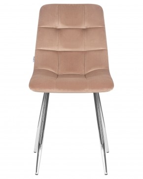 Стул обеденный DOBRIN ALEX, хром ножки, мокко велюр (V108-104),  в Покачах - pokachi.ok-mebel.com | фото 6