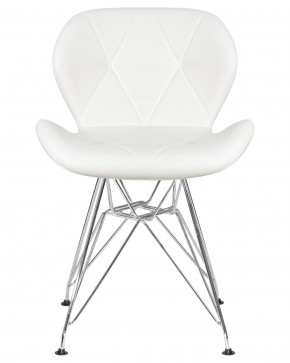 Стул обеденный DOBRIN BUTTERFLY CHROME, ножки хром, цвет белый в Покачах - pokachi.ok-mebel.com | фото 6