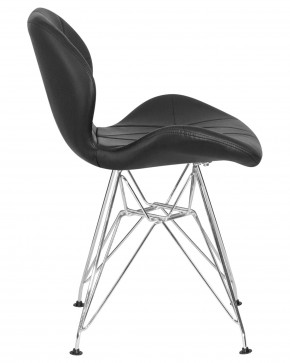 Стул обеденный DOBRIN BUTTERFLY CHROME, ножки хром, цвет чёрный в Покачах - pokachi.ok-mebel.com | фото 3