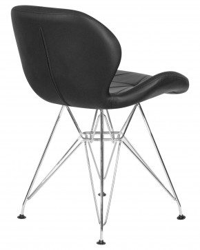 Стул обеденный DOBRIN BUTTERFLY CHROME, ножки хром, цвет чёрный в Покачах - pokachi.ok-mebel.com | фото 4