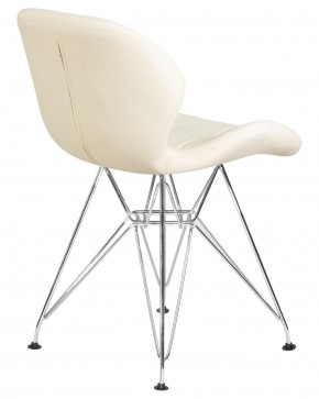 Стул обеденный DOBRIN BUTTERFLY CHROME, ножки хром, цвет кремовый в Покачах - pokachi.ok-mebel.com | фото 4