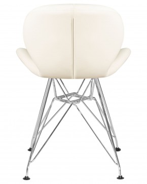 Стул обеденный DOBRIN BUTTERFLY CHROME, ножки хром, цвет кремовый в Покачах - pokachi.ok-mebel.com | фото 5