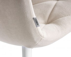 Стул обеденный DOBRIN CHILLY ROMBO, Бежевый Simple 44, основание белое в Покачах - pokachi.ok-mebel.com | фото 10