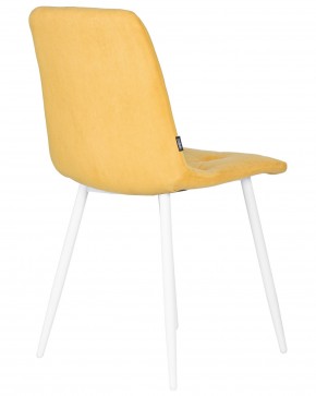 Стул обеденный DOBRIN CHILLY ROMBO, Горчичный Simple 15, основание белый в Покачах - pokachi.ok-mebel.com | фото 4