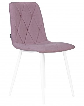 Стул обеденный DOBRIN CHILLY ROMBO, Лавандовый Simple 48, основание белый в Покачах - pokachi.ok-mebel.com | фото 2
