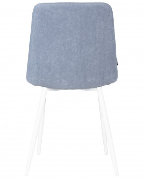 Стул обеденный DOBRIN CHILLY ROMBO, Серо-голубой Simple 26, основание белый в Покачах - pokachi.ok-mebel.com | фото 5