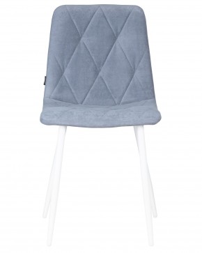 Стул обеденный DOBRIN CHILLY ROMBO, Серо-голубой Simple 26, основание белый в Покачах - pokachi.ok-mebel.com | фото 6