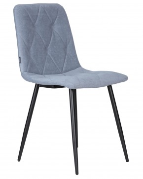 Стул обеденный DOBRIN CHILLY ROMBO, Серо-голубой Simple 26, основание черное в Покачах - pokachi.ok-mebel.com | фото 2