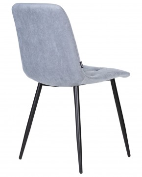 Стул обеденный DOBRIN CHILLY ROMBO, Серо-голубой Simple 26, основание черное в Покачах - pokachi.ok-mebel.com | фото 4