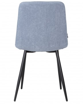 Стул обеденный DOBRIN CHILLY ROMBO, Серо-голубой Simple 26, основание черное в Покачах - pokachi.ok-mebel.com | фото 5