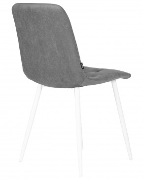 Стул обеденный DOBRIN CHILLY ROMBO, Серый Simple 33, основание белый в Покачах - pokachi.ok-mebel.com | фото 4