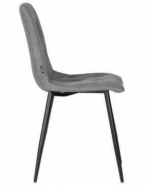 Стул обеденный DOBRIN CHILLY ROMBO, Серый Simple 33, основание черное в Покачах - pokachi.ok-mebel.com | фото 3