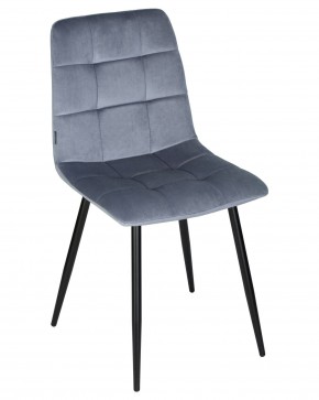 Стул обеденный DOBRIN CHILLY, Серо-голубой Holland 14, основание черное в Покачах - pokachi.ok-mebel.com | фото 7