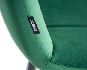 Стул обеденный DOBRIN CHILLY, Темно-зеленый Holland 30, основание черное в Покачах - pokachi.ok-mebel.com | фото 10