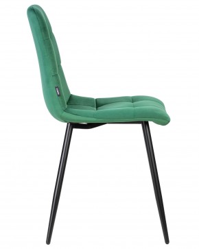 Стул обеденный DOBRIN CHILLY, Темно-зеленый Holland 30, основание черное в Покачах - pokachi.ok-mebel.com | фото 3