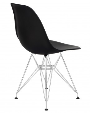 Стул обеденный DOBRIN DSR, ножки хром, цвет чёрный (B-03) в Покачах - pokachi.ok-mebel.com | фото 4