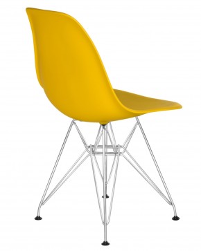 Стул обеденный DOBRIN DSR, ножки хром, цвет желтый (Y-01) в Покачах - pokachi.ok-mebel.com | фото 4
