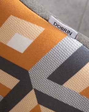 Стул обеденный DOBRIN MARKUS, ЭМАЛЬ ЧЕРНЫЙ МУАР ткань Candy Graphite+Escada Ochre в Покачах - pokachi.ok-mebel.com | фото 10