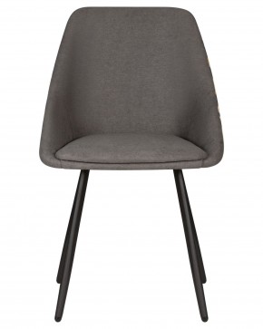 Стул обеденный DOBRIN MARKUS, ЭМАЛЬ ЧЕРНЫЙ МУАР ткань Candy Graphite+Escada Ochre в Покачах - pokachi.ok-mebel.com | фото 6