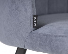 Стул обеденный DOBRIN NAOMI, ЭМАЛЬ ЧЕРНЫЙ МУАР велюр Catania Steel в Покачах - pokachi.ok-mebel.com | фото 7