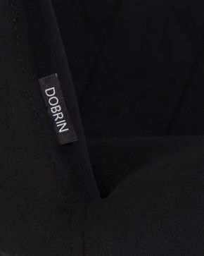 Стул обеденный DOBRIN ROBY, ЭМАЛЬ ЧЕРНЫЙ МУАР велюр Catania Black в Покачах - pokachi.ok-mebel.com | фото 2