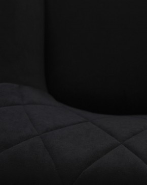 Стул обеденный DOBRIN ROBY, ЭМАЛЬ ЧЕРНЫЙ МУАР велюр Catania Black в Покачах - pokachi.ok-mebel.com | фото 3