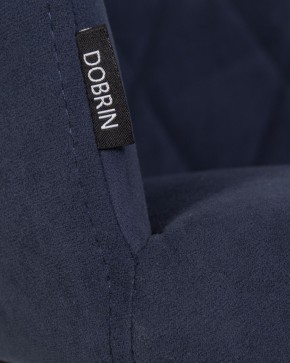 Стул обеденный DOBRIN ROBY, ЭМАЛЬ ЧЕРНЫЙ МУАР велюр Catania Dark Blue в Покачах - pokachi.ok-mebel.com | фото 9
