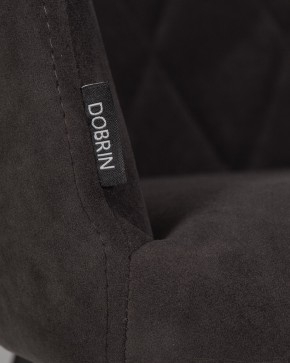 Стул обеденный DOBRIN ROBY, ЭМАЛЬ ЧЕРНЫЙ МУАР велюр Catania Espresso в Покачах - pokachi.ok-mebel.com | фото 9
