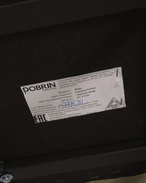 Стул обеденный DOBRIN ROBY, ЭМАЛЬ ЧЕРНЫЙ МУАР велюр Catania Forest в Покачах - pokachi.ok-mebel.com | фото 12