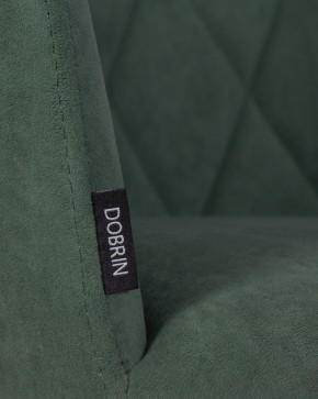 Стул обеденный DOBRIN ROBY, ЭМАЛЬ ЧЕРНЫЙ МУАР велюр Catania Izumrud в Покачах - pokachi.ok-mebel.com | фото 9