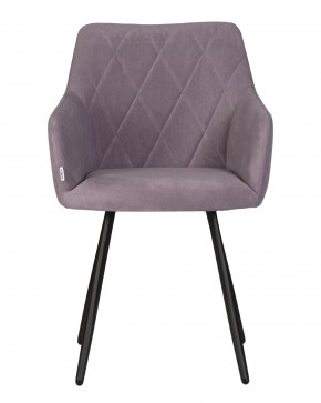 Стул обеденный DOBRIN ROBY, ЭМАЛЬ ЧЕРНЫЙ МУАР велюр Catania Lavender в Покачах - pokachi.ok-mebel.com | фото 6