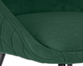 Стул обеденный DOBRIN STELLA, ЭМАЛЬ ЧЕРНЫЙ МУАР велюр Catania Izumrud в Покачах - pokachi.ok-mebel.com | фото 8