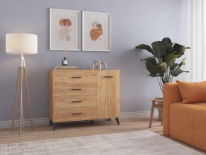 СВЕТЛАНА LOFT Комод-тумба  (дуб золотой) в Покачах - pokachi.ok-mebel.com | фото 3