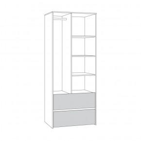 Торонто Шкаф для одежды 13.333 в Покачах - pokachi.ok-mebel.com | фото 2