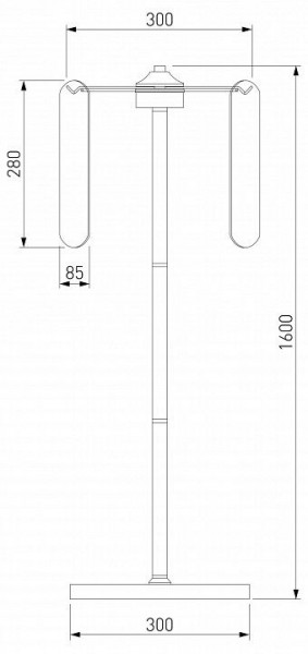 Торшер Eurosvet Claire 01171/3 золото в Покачах - pokachi.ok-mebel.com | фото 3