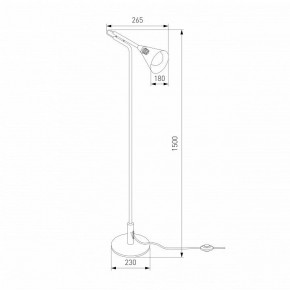 Торшер Eurosvet Enigma 01187/1 черный в Покачах - pokachi.ok-mebel.com | фото 4
