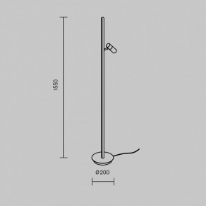 Торшер Maytoni Thin MOD395FL-L28BS3K в Покачах - pokachi.ok-mebel.com | фото 4