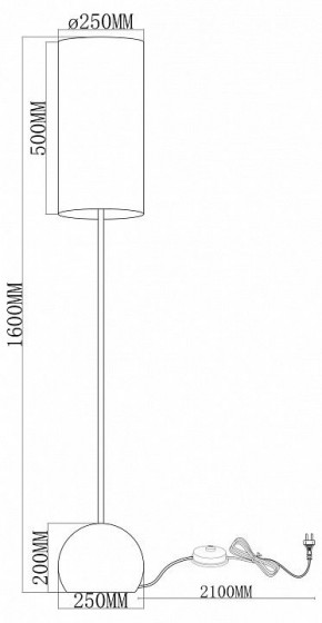 Торшер Moderli Flint V11590-1F в Покачах - pokachi.ok-mebel.com | фото 2