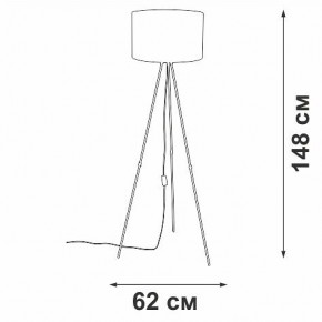 Торшер Vitaluce V2957 V2957-0/1P в Покачах - pokachi.ok-mebel.com | фото 4