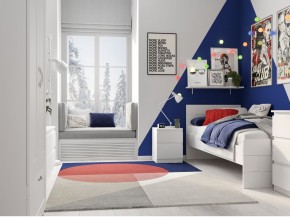 Тумба КАСТОР малая с двумя ящиками, цвет белый в Покачах - pokachi.ok-mebel.com | фото 3